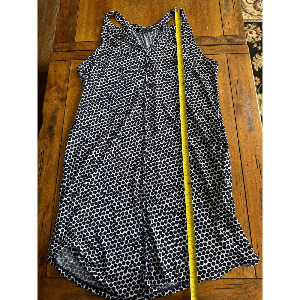 Banana Republic Navy White Print Sleeveless Dress Women’s Small - Picture 8 of 12